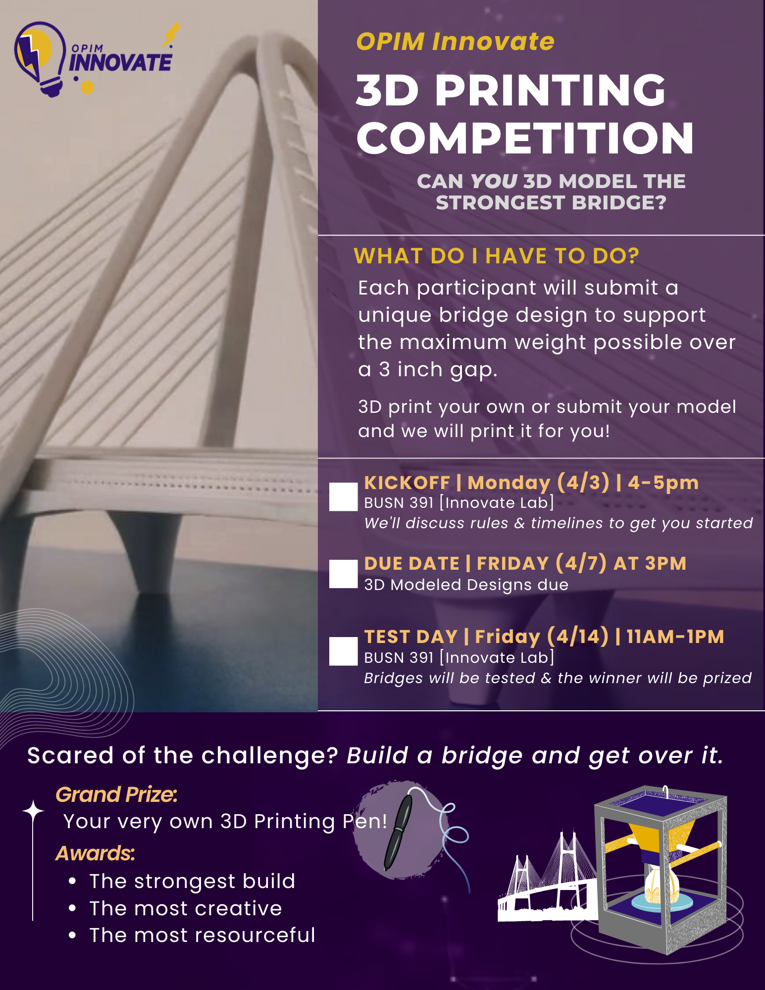 3D Printing Competition Flyer